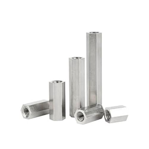 M2.5 x 12mm Female to Female Hex Spacer (Standoff) (3F3320) - Brass - Nickel Plated