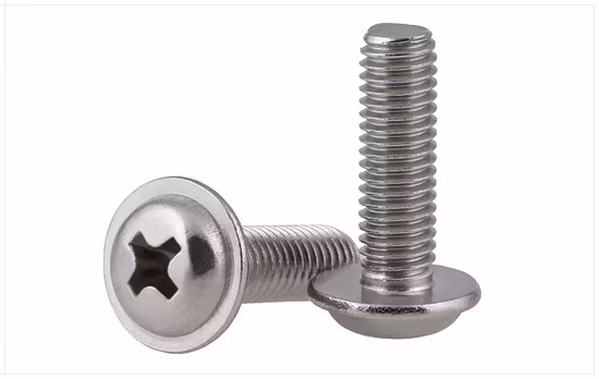 Stainless Steel Phillips Combination Pan Head With Washer Machine Screws- Metric