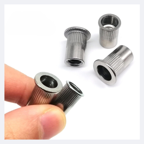 M4 Round Body Large Flange Rivet Nut / Insert Nut - Stainless Steel 304