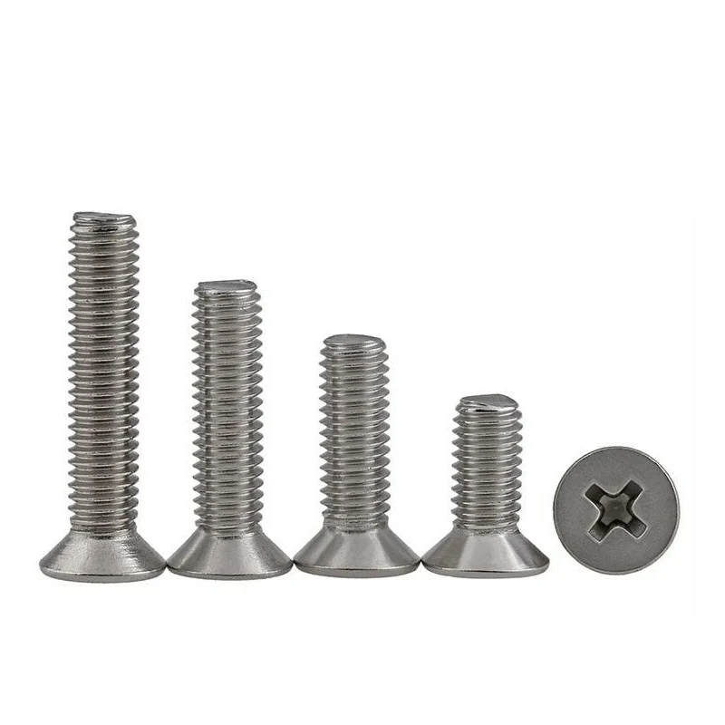 Stainless Steel CSK Phillips Countersunk Machine Screws-Metric