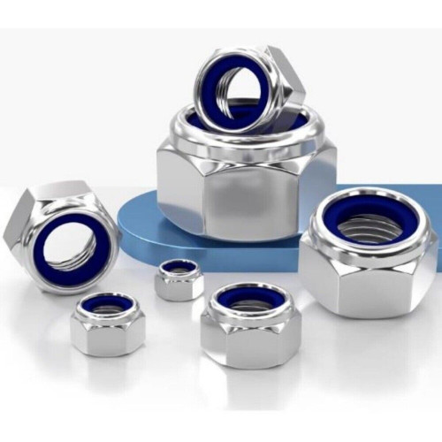 M2 Nyloc Nut (DIN 985) - Stainless Steel 304 (A2-70)