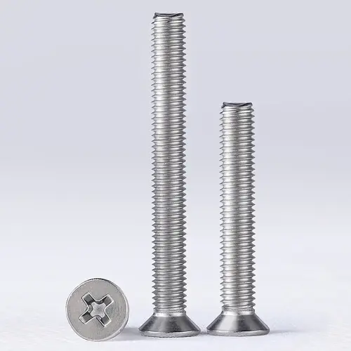 M5 x 8mm CSK Phillips Countersunk Machine Screws (DIN 965) - Stainless Steel 304