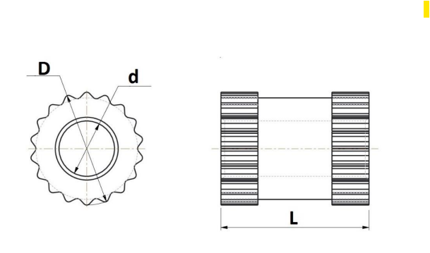 M3 x 5mm Brass Threaded Inserts - BRASS- CuZn37Pb3